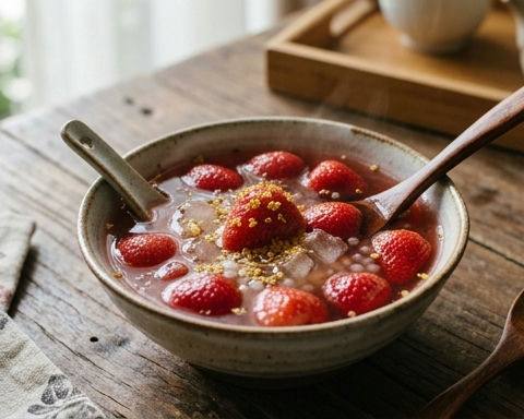 Osmanthus Rock Sugar Strawberry Sweet Soup