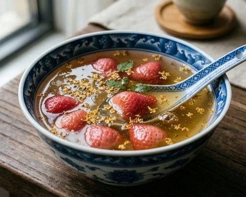 Strawberry Osmanthus Rock Sugar Sweet Soup