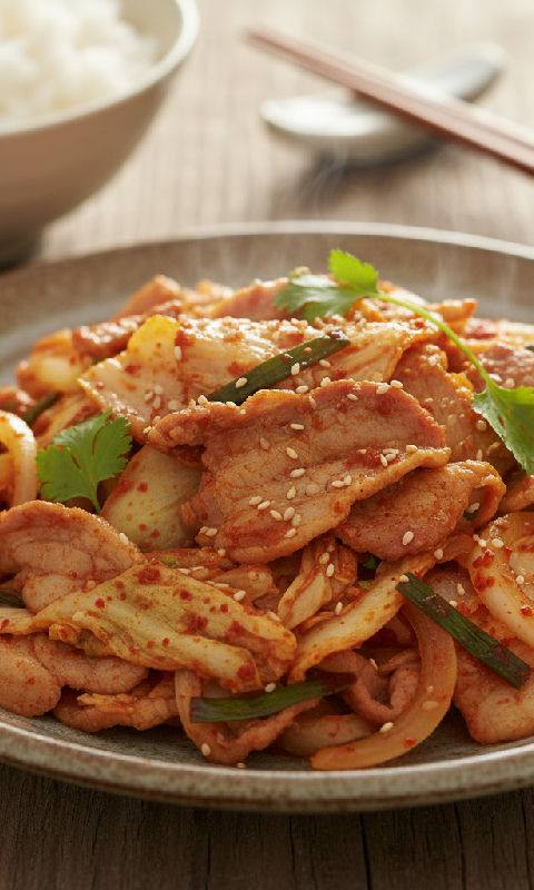 Kimchi Stir-fried Pork