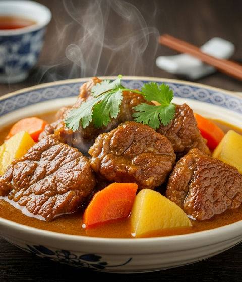 Curry Beef Flank Brisket