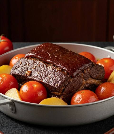 Braised Beef Brisket with Tomatoes and Potatoes