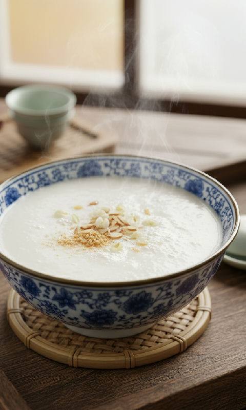 Almond Tea with Egg White