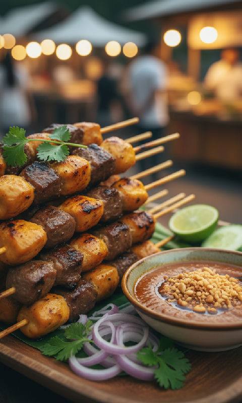 Satay with Peanut Sauce