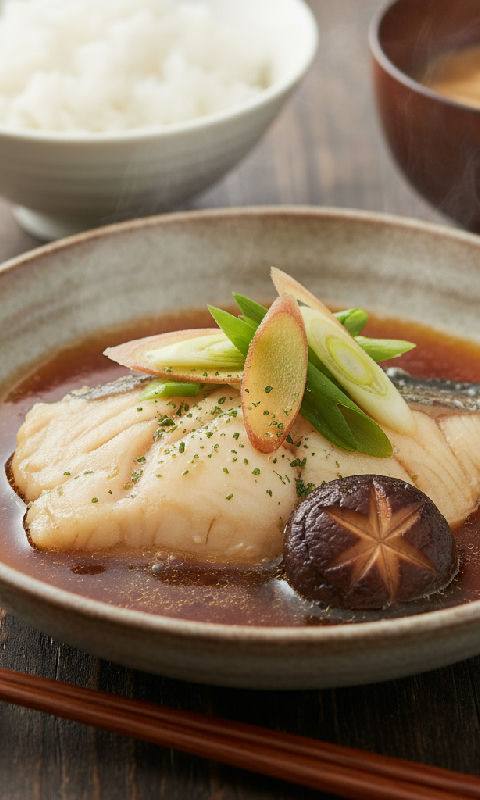 Simmered White Fish (Shiromi Sakana no Nitsuke)