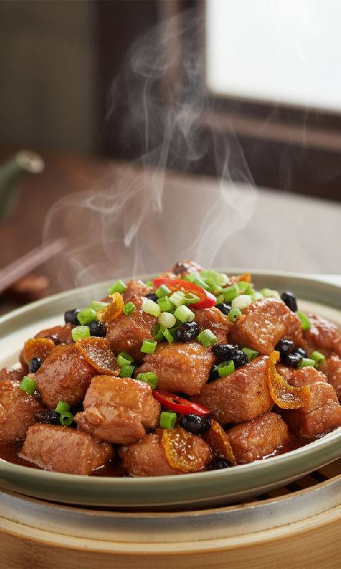 Steamed Beef Ribs with Dried Mandarin Peel and Black Bean Sauce