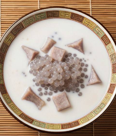 Coconut Milk and Taro Sago