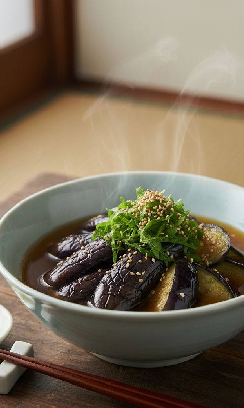 Nasu no Niage (Eggplant in Dashi Broth)