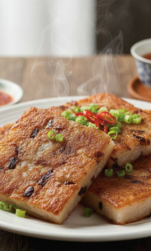 Pan-fried Preserved Radish Cake