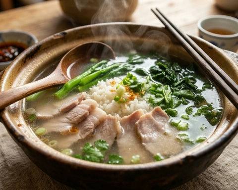 Clear Broth Busan Pork Bone Rice Soup