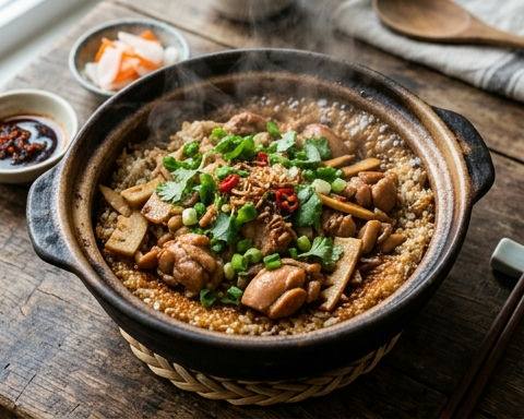 Bamboo Shoot Chicken Clay Pot Rice