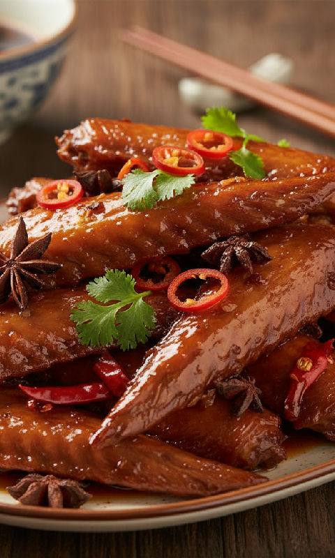 Braised Goose Wings in Lo Shui
