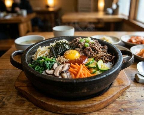 Korean Bibimbap with Bulgogi Beef