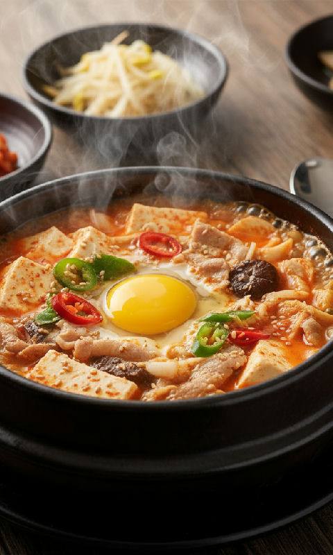 Sundubu-jjigae (Soft Tofu Stew)