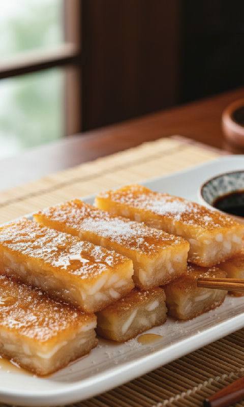 Water Chestnut Cake Sticks