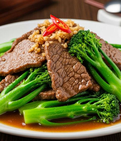 Stir-fried Beef with Kai-Lan