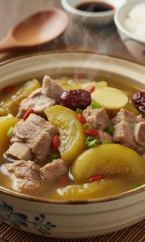 Old Cucumber and Pork Rib Soup