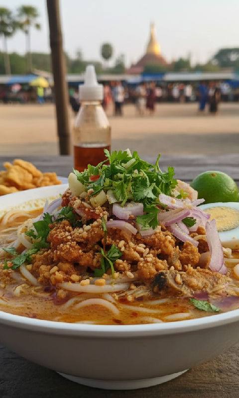 Mohinga (Burmese Fish Noodle Soup)