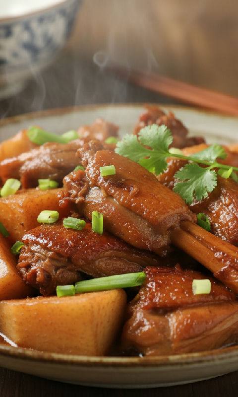 Braised Duck with Taro