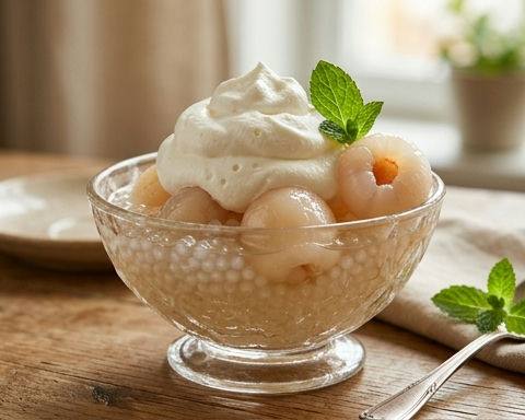 Lychee Sago Cream