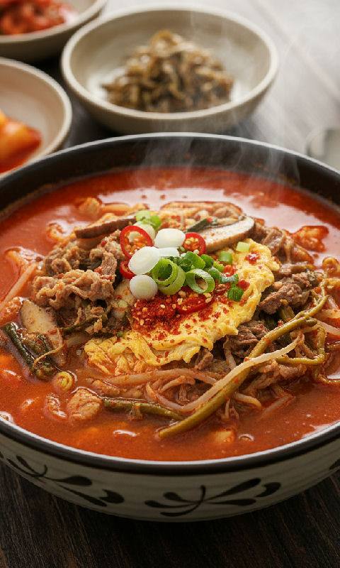 Spicy Beef Soup (Yukgaejang)