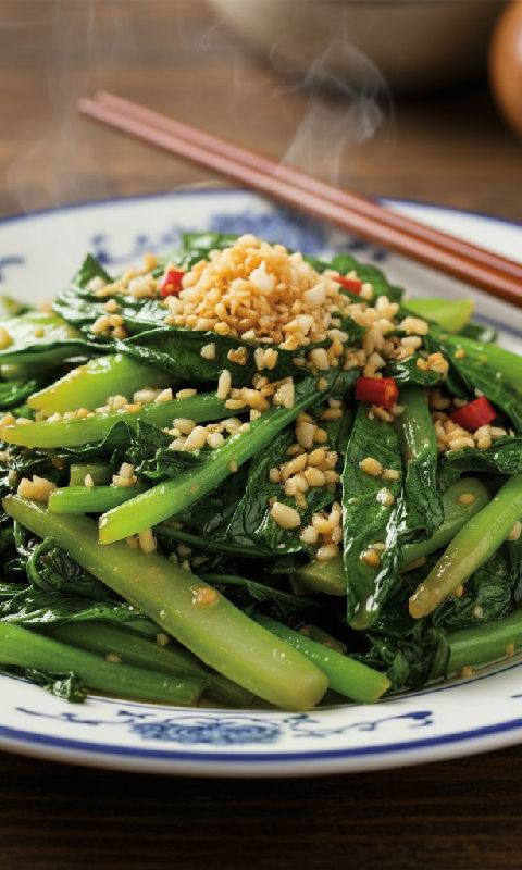 Stir-fried Gai Lan with Garlic