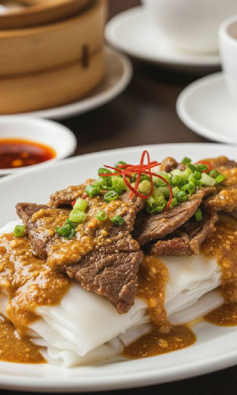 Satay Beef Cheong Fun