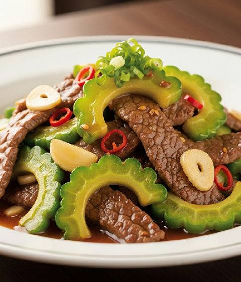 Stir-fried Beef with Bitter Melon