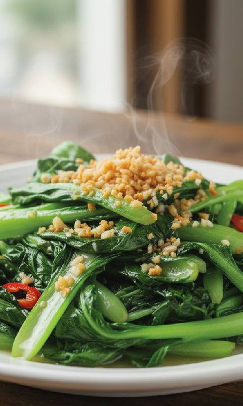 Garlic Stir-fried Choy Sum