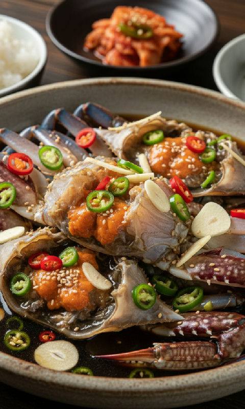 Ganjang Gejang (Soy-Marinated Raw Crab)