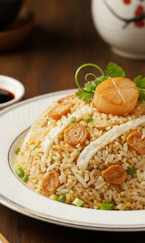 Dried Scallop and Egg White Fried Rice