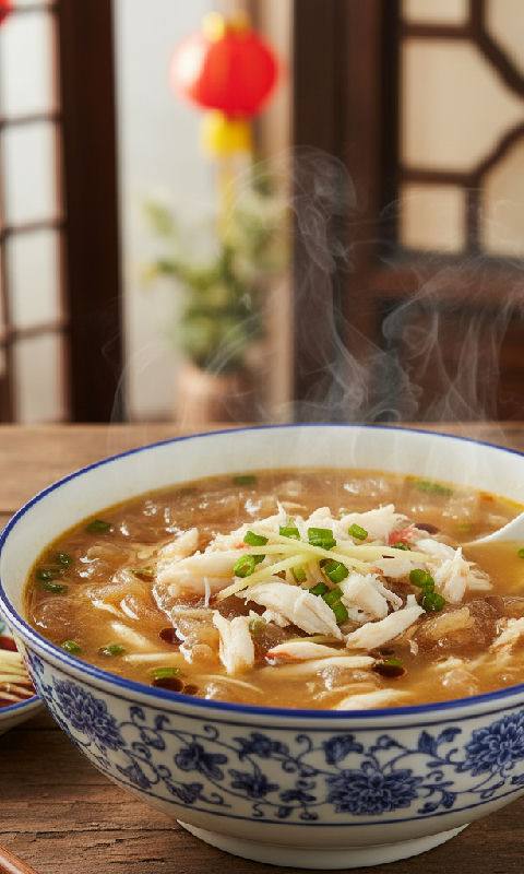 Fish Maw Soup with Crab Meat