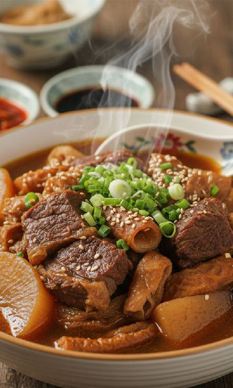 Braised Beef Offal with Radish