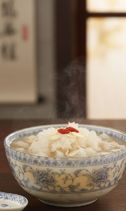 Almond and White Fungus Sweet Soup