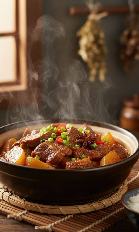 Braised Beef Brisket with Turnips
