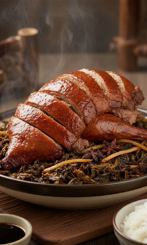 Braised Duck with Preserved Vegetables