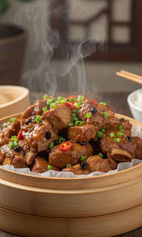 Steamed Pork Ribs with Taro