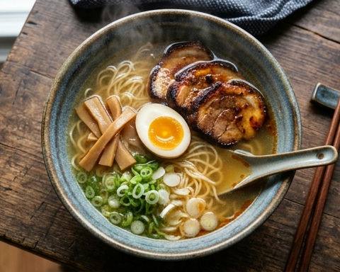 Clear Soy Sauce Ramen with Homemade Char Siu