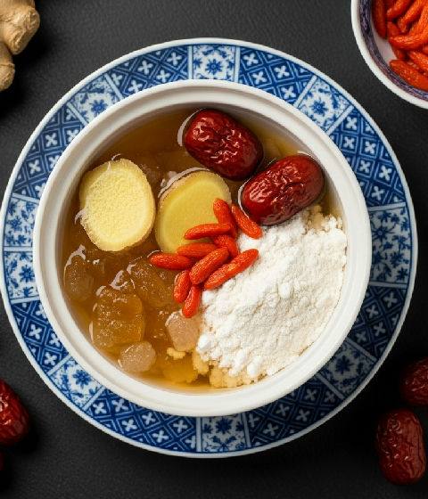 Red Date and Ginger Pudding