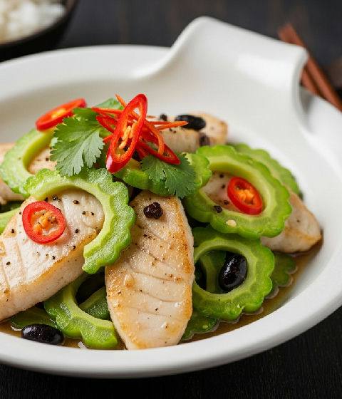 Stir-fried Fish Fillet with Bitter Melon