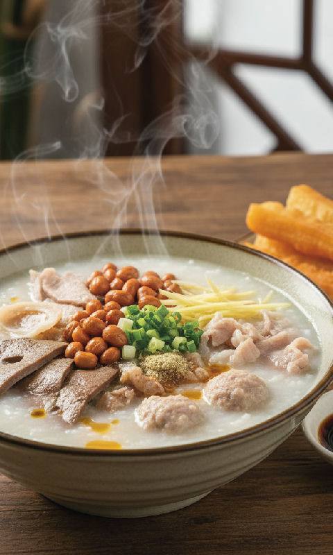 Congee with Pork Offal (Jap Di Jook)